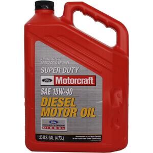 NWT Ford Genuine XO-15W40-5QSD SAE Super Duty Diesel Motor Oil-Size 5 Quart Jug